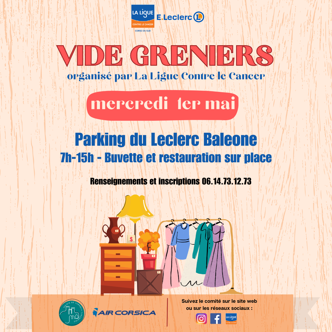 affiche vide greniers 2024