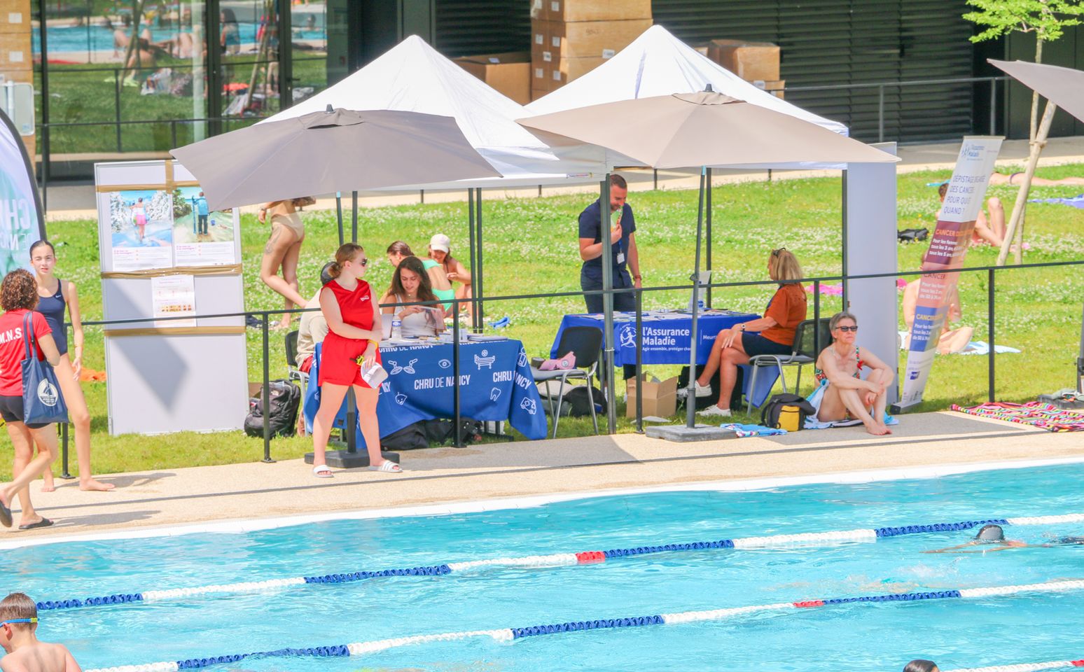 Sensibilisation contre les cancers de la peau : Espace Aquasport de Nancy Thermal 