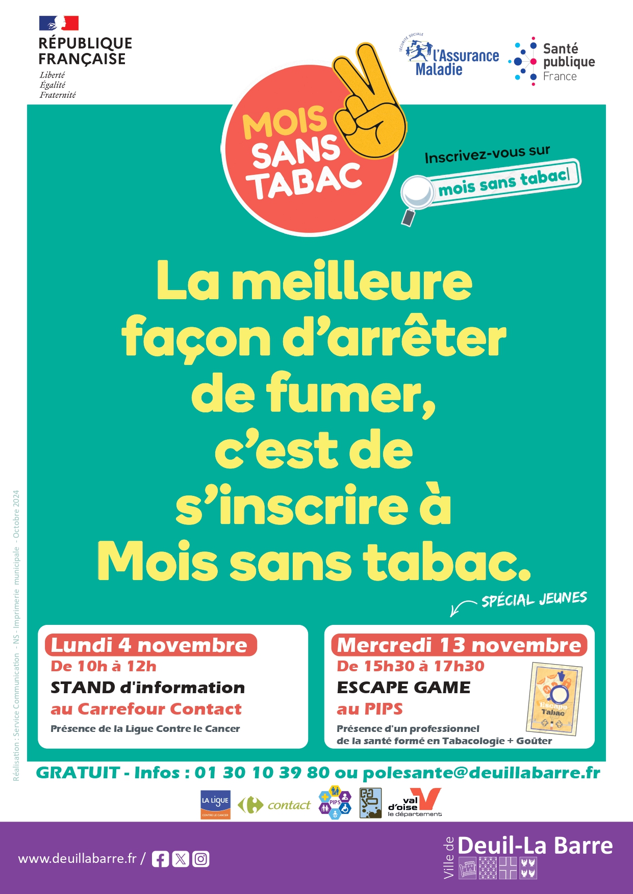 Deuil-La-Barre accueille le mois sans tabac