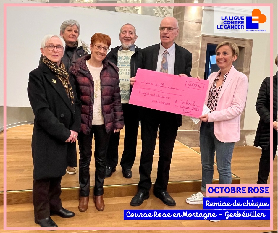 Remise de chèque : 6ᵉ édition de la Course Rose en Mortagne (2025)