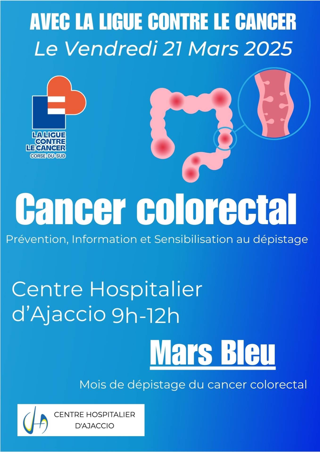 affiche 2025 Mars bleu prévention cancer colorectal 1