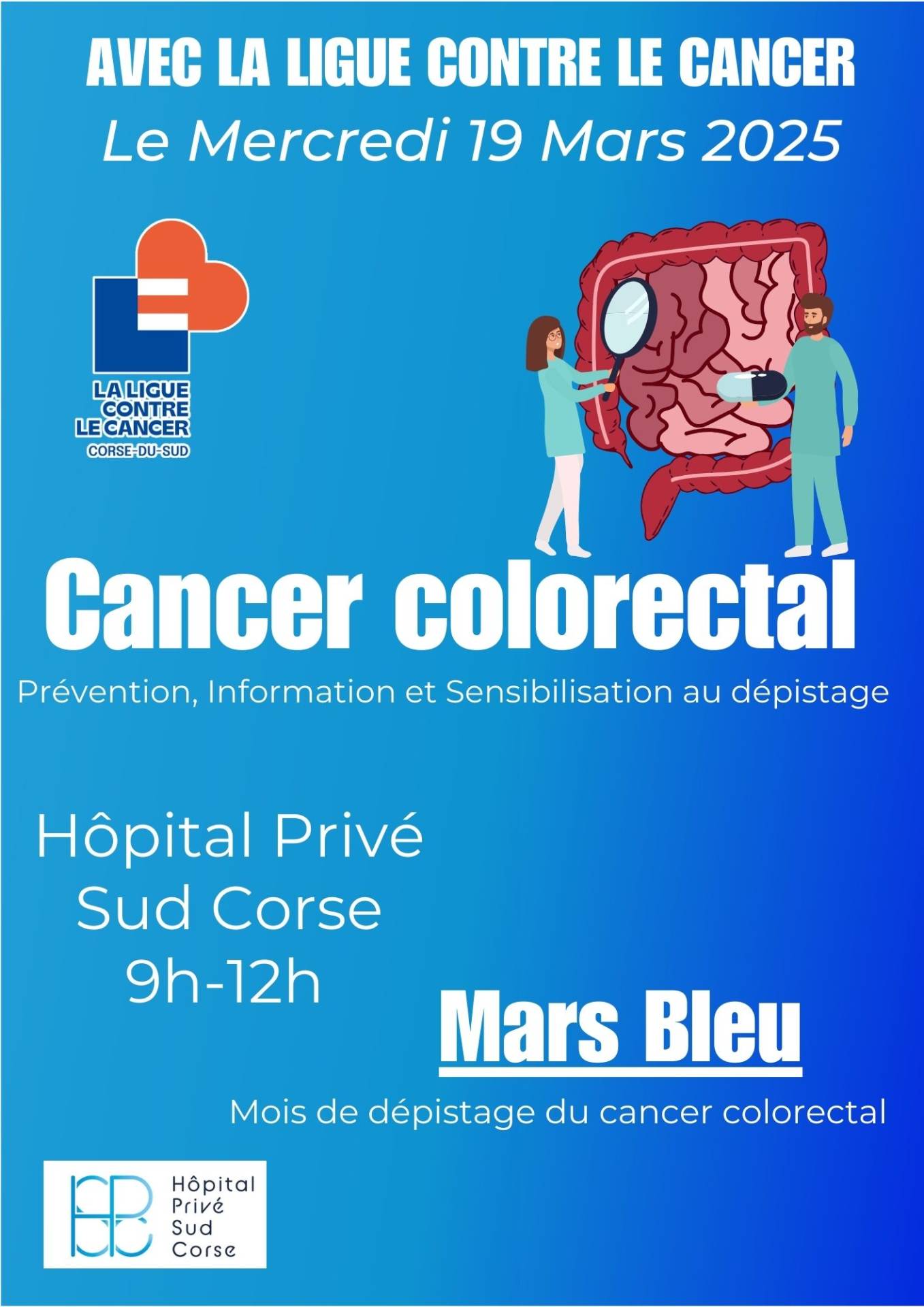affiche 2025 Mars bleu prévention cancer colorectal 1