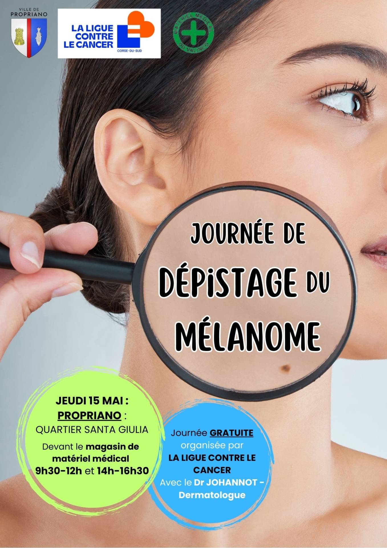 affiche dépistage du mélanome