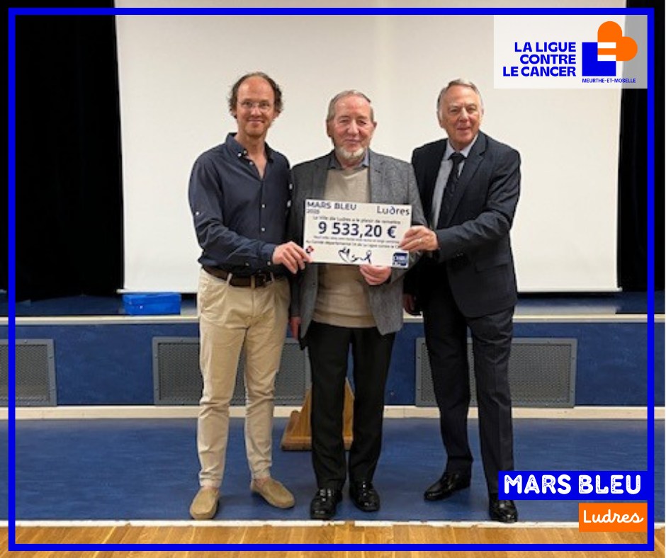MARS BLEU – Remise de chèque à Ludres (2025)