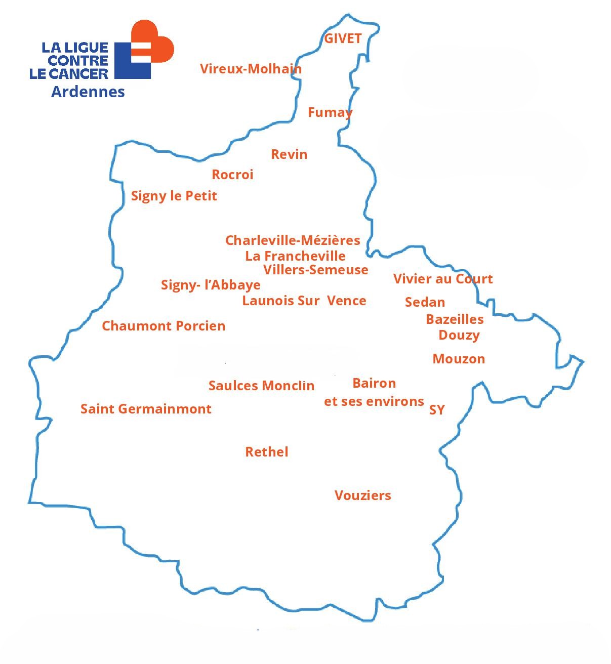 Carte de nos ateliers