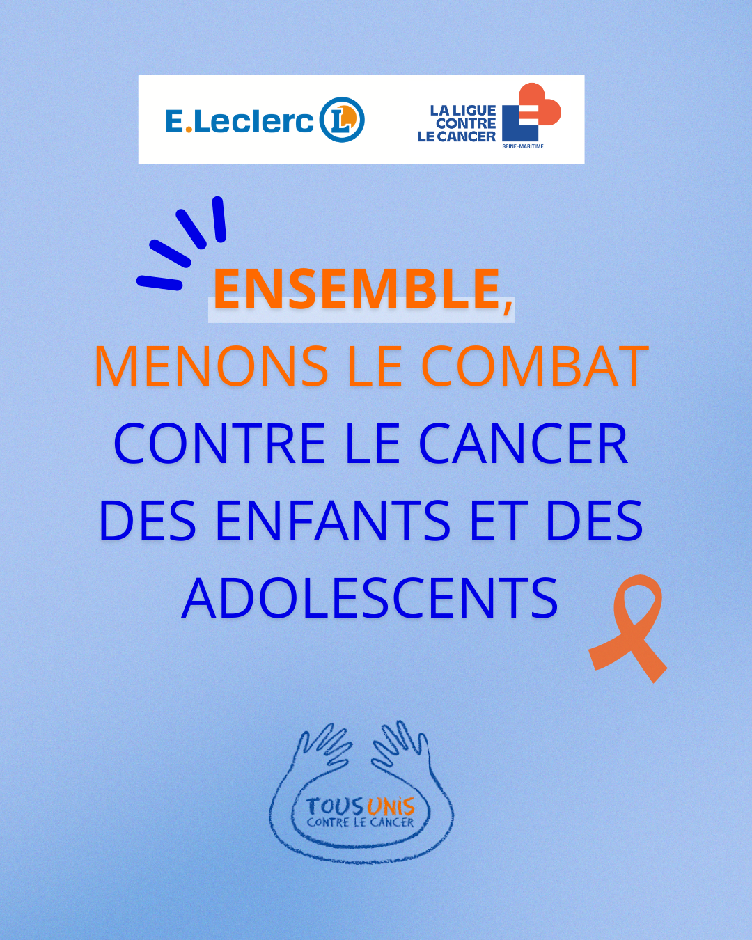 Ensemble, menons le combat contre le cancer des enfants et des adolescents