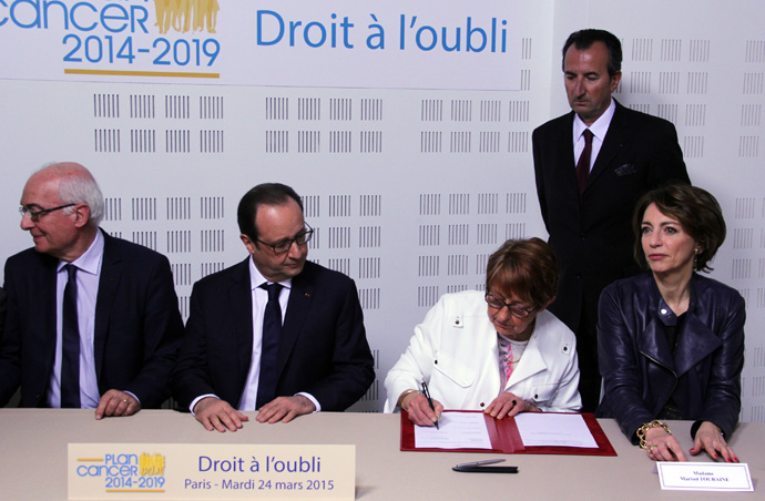 Signature du protocole d'accord sur le droit à l'oubli au siège de la Ligue contre le cancer