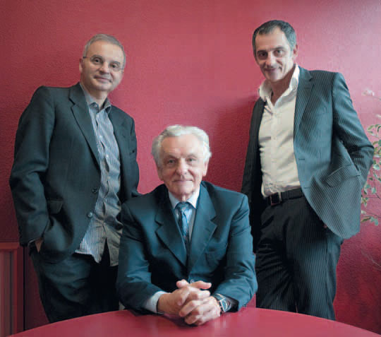 Professeurs Jean-Louis, Henri et Pascal Pujol.