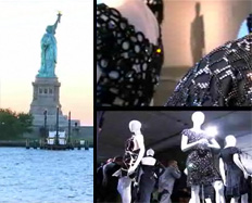 New York Swarosvki robes noires