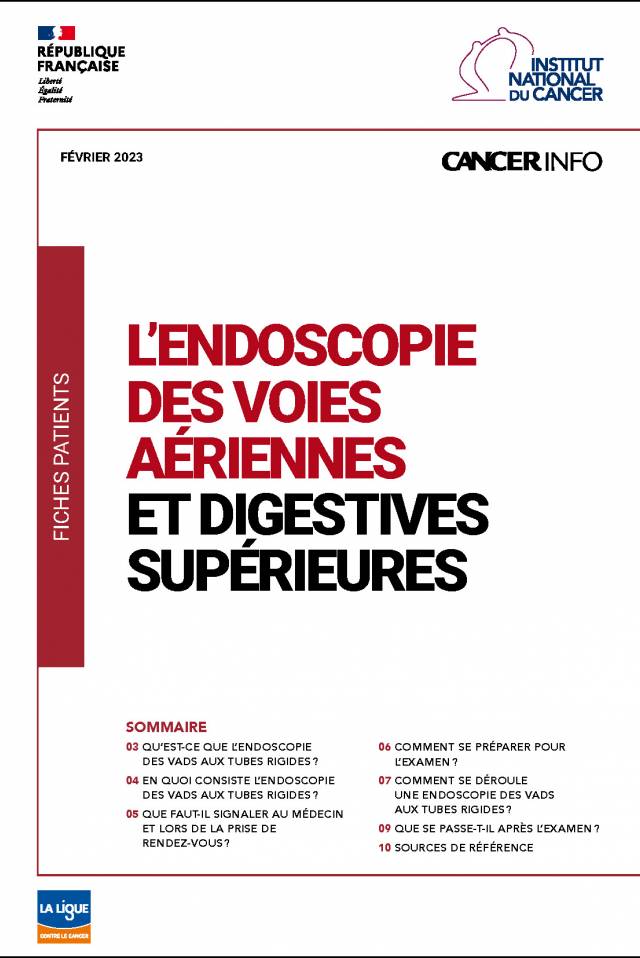 Brochure - L’endoscopie des voies aériennes et digestives supérieures