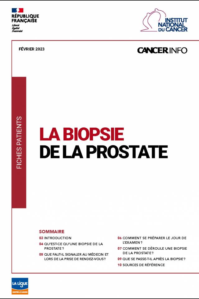 Brochure - La biopsie de la prostate