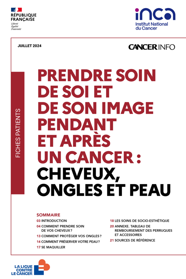 Brochure - Prendre soin de soi et de son image pendant et après un cancer