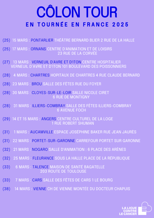 dates côlon tour