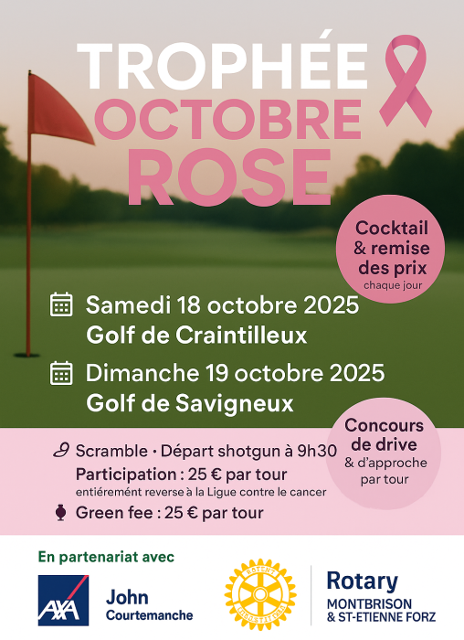 trophée golf OR25