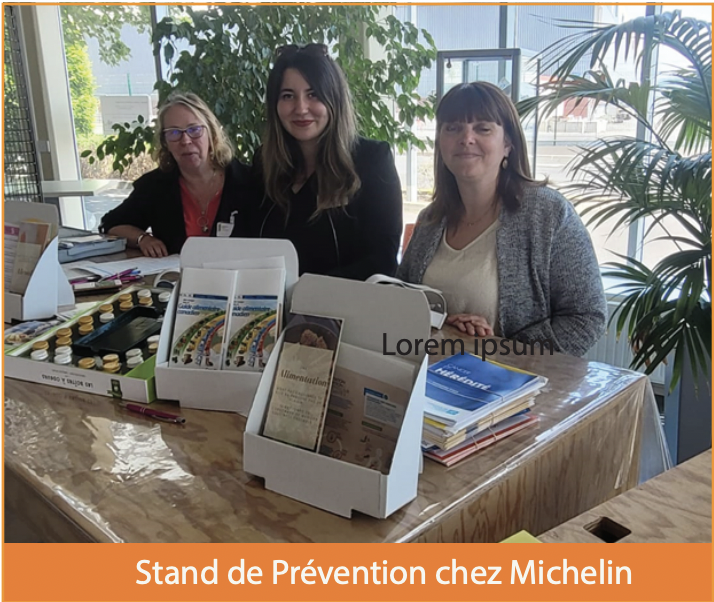 Stand de prévention à Michelin 
