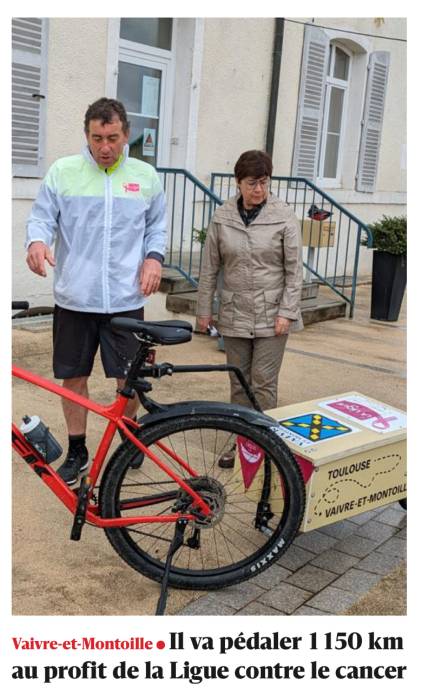 1150 km à vélo