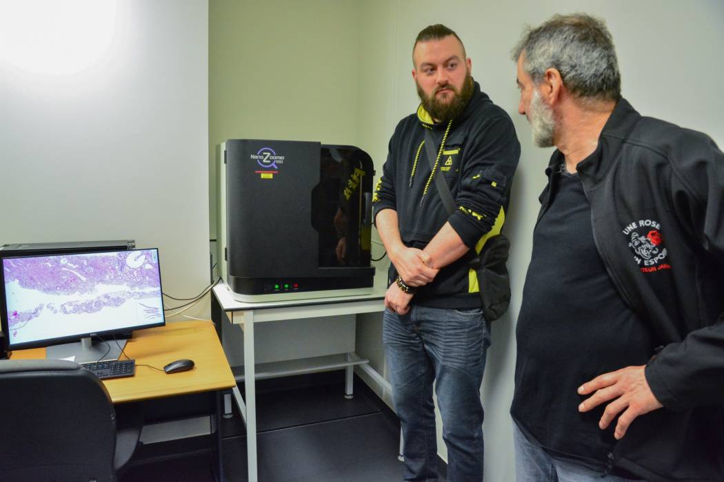 Inauguration du tout nouveau scanner de lames histologiques au CHRU de Nancy.