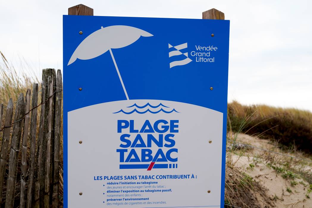 plage sans tabac Vendée