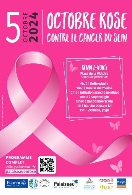 Palaiseau en rose Octobre Rose 2024