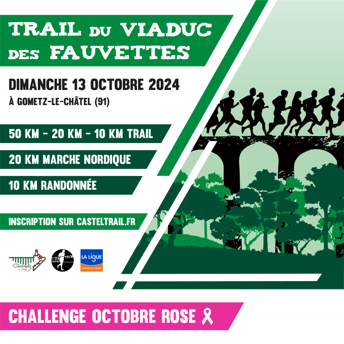 Trail des fauvettes octobre rose Essonne 2024