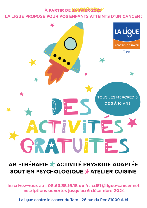 Activités pour les enfants atteint de cancer