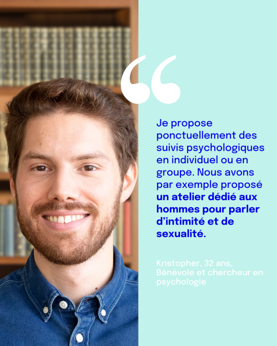 Kristopher bénévole
