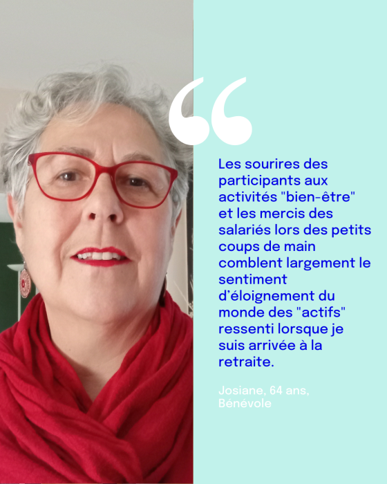 Josiane bénévole