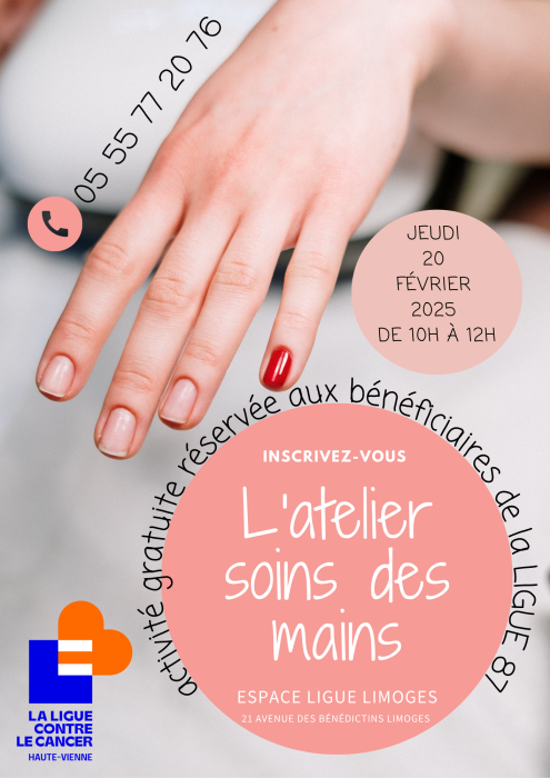 atelier soins des mains