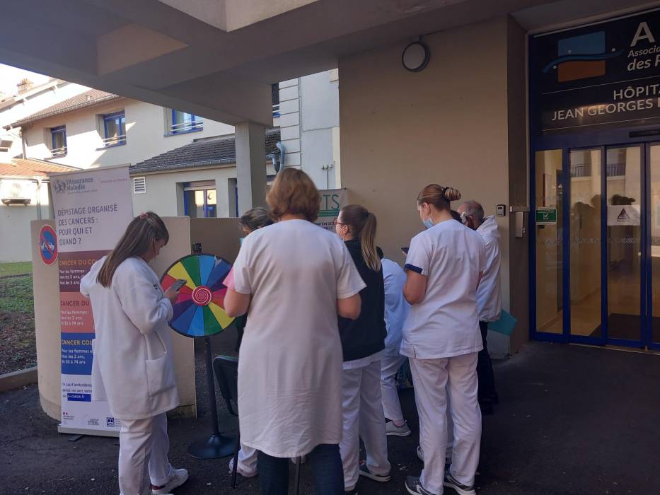 [Mars Bleu] Sensibilisation à l’hôpital Jean George Hartmann de la Ville de Joeuf