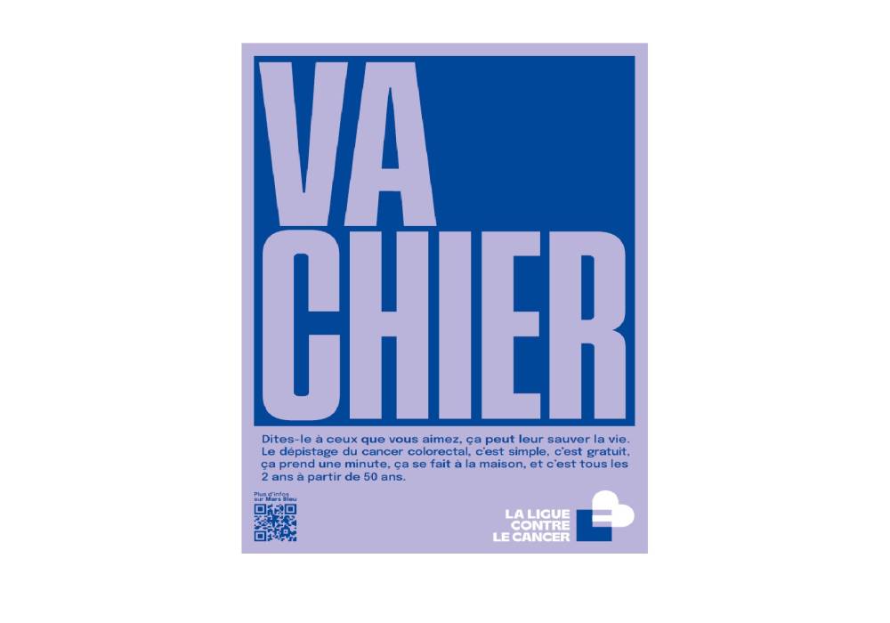 Va chier, affiche Mars bleu 2025
