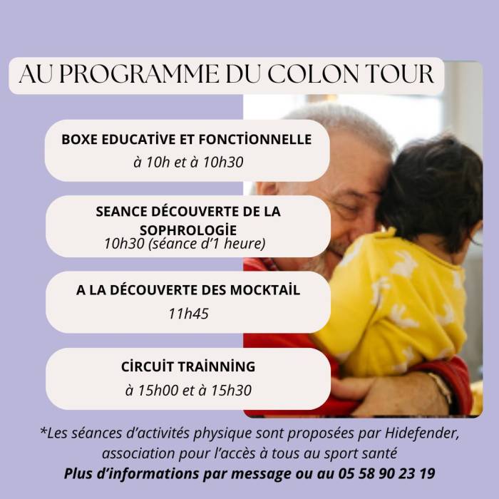 Programme côlon tour Dax