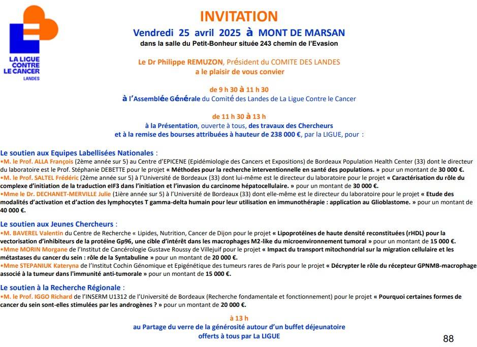 AG 2025 invitation AG