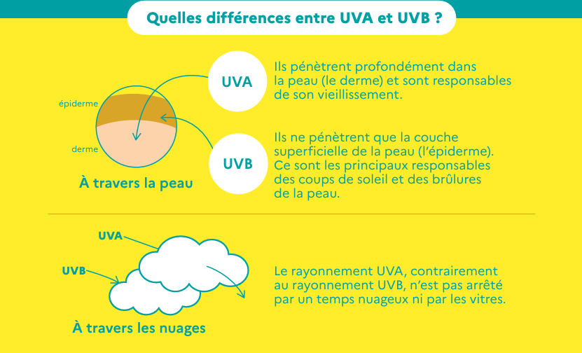 Différences UVA UVB