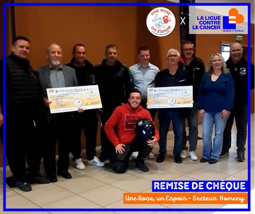 Remise de chèque | Une Rose un Espoir Nomeny - Delme Remise de chèque | Une Rose un Espoir Nomeny - Delme