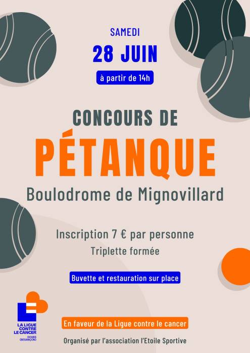 concours de pétanque