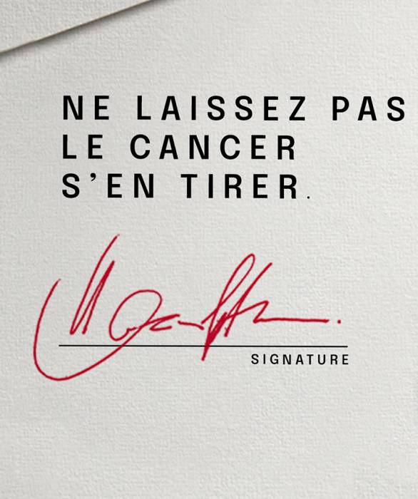 Ne laissez pas le cancer s'en tirer !