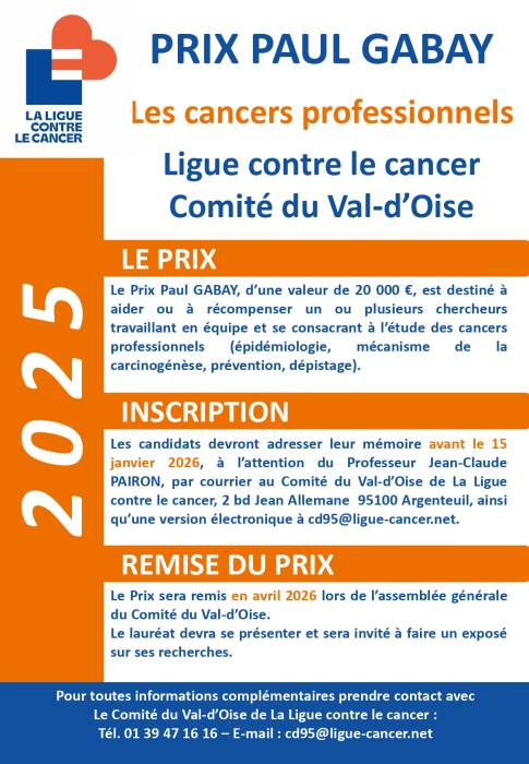 Affiche prix Paul Gabay 2025
