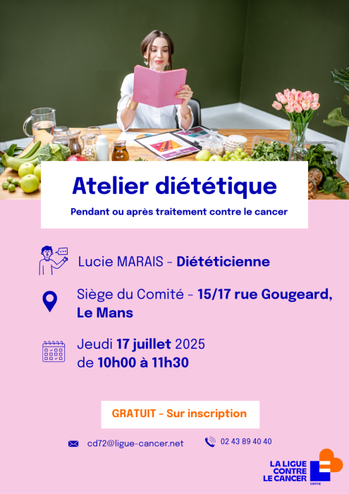 Flyer atelier diététique