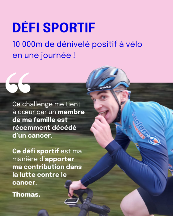 Défi sportif - 10000m D+ à vélo