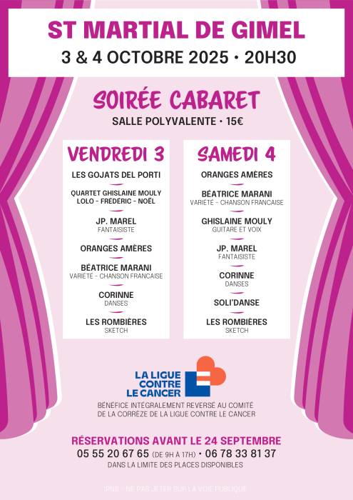 AFFICHE CABARET