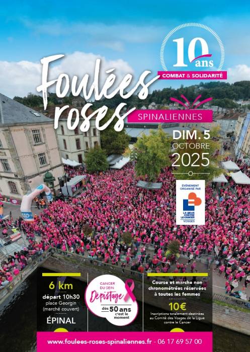 couverture plaquette Foulées Roses Spinaliennes