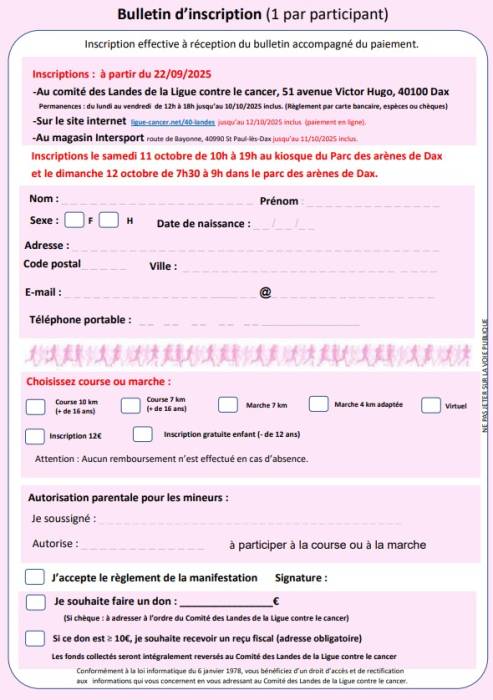 flyer verso foulées roses 2025