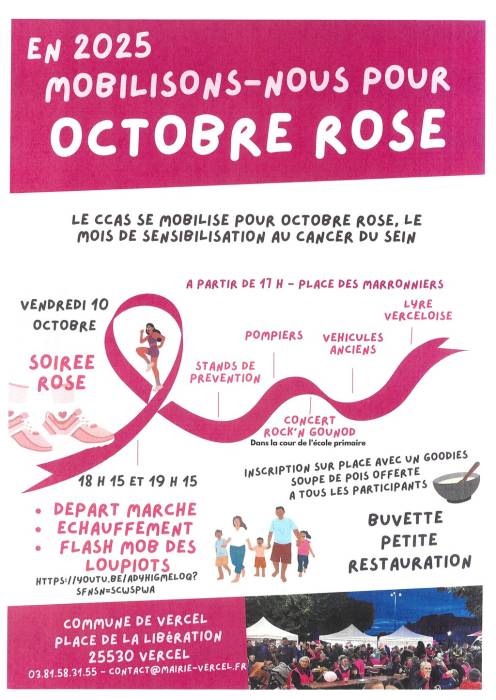 Affiche octobre Rose Vercel