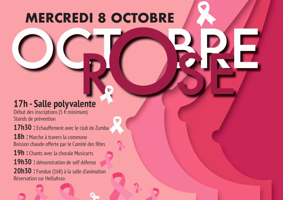Affiche Octobre Rose Frasne