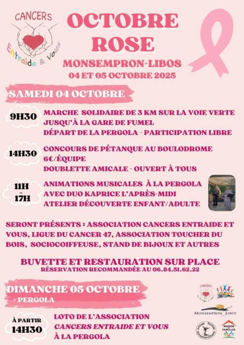 Manifestation Octobre Rose - Monsempron Libos Octobre Rose - Monsempron Libos