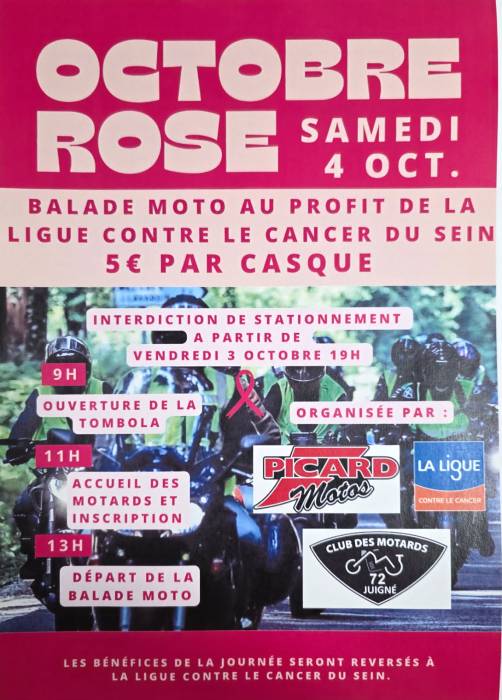 Balade moto sablé