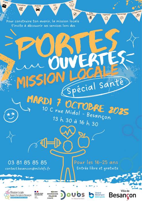Affiche JPO Mission Locale Besançon