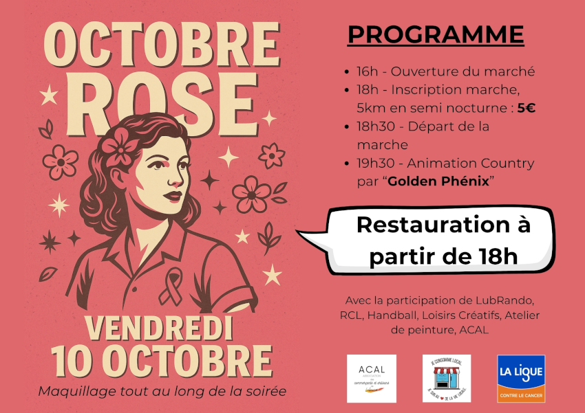 Marché Octobre Rose à Lubersac
