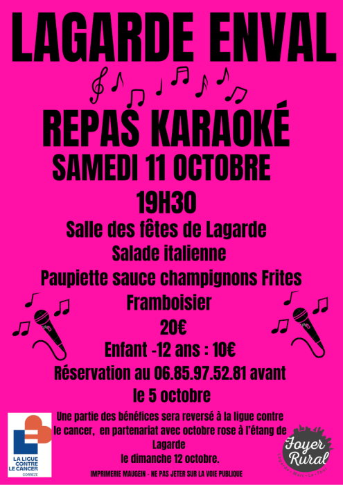 Lagarde Enval karaoké