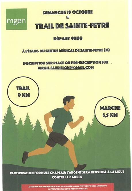 Affiche Trail Ste Feyre